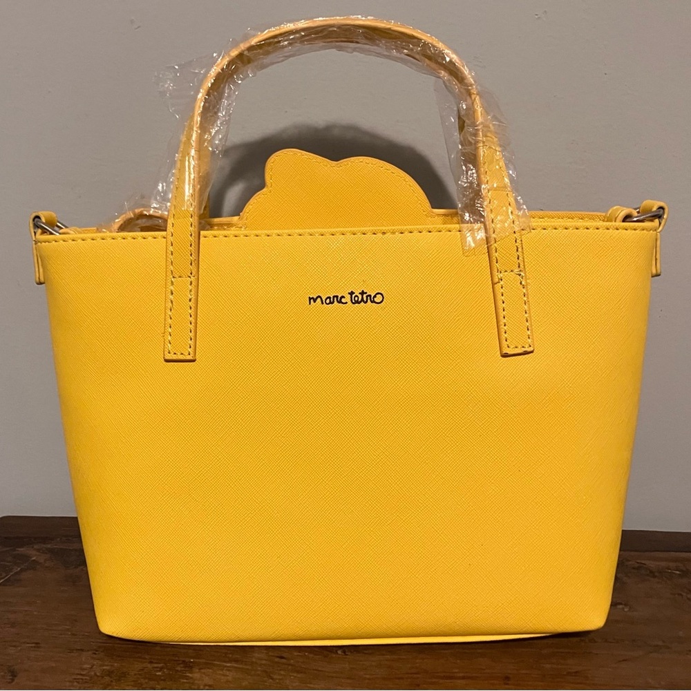 Yellow Dachshund Graphic Tote Bag with Wallet and Wristlet - Picture 11 of 11